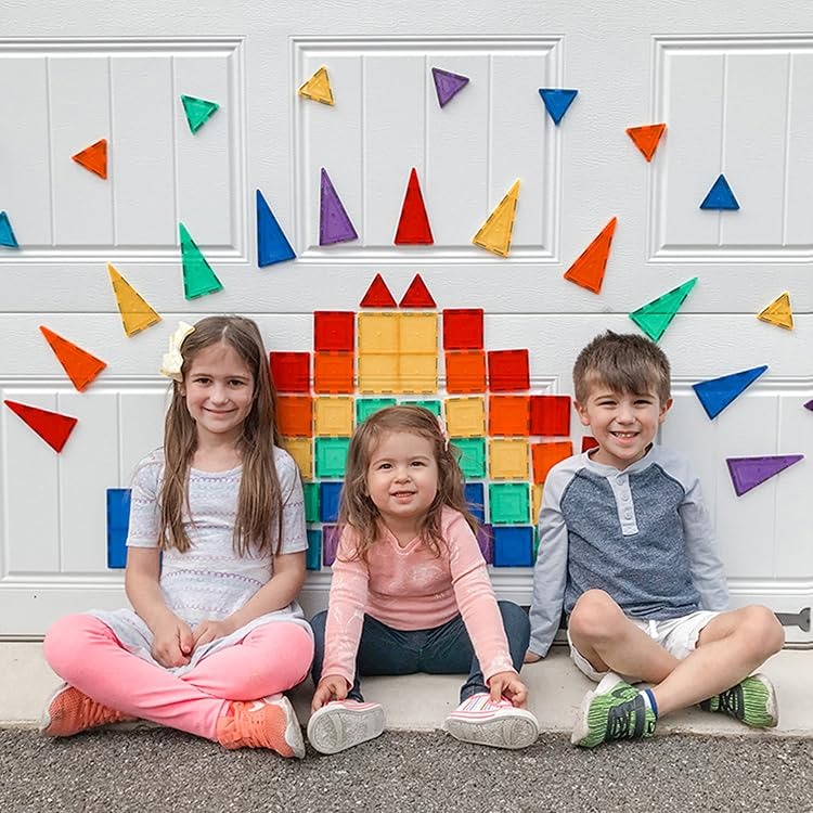 PicassoTiles PicassoTiles | Child-Safe Magnetic Tile Craft – Interlocking Translucent Magnetic Tiles,For Home, Preschool & Holiday Gifting - PicassoTiles Official Store